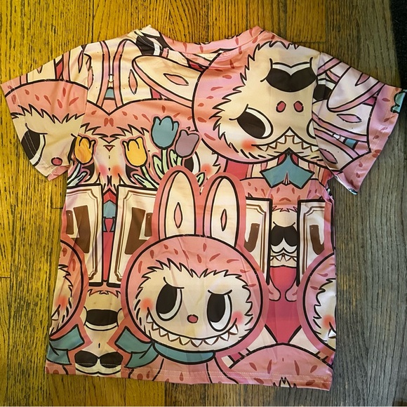 Labubu Kids Graphic Pink T-Shirt size 10-12 new - Picture 4 of 4